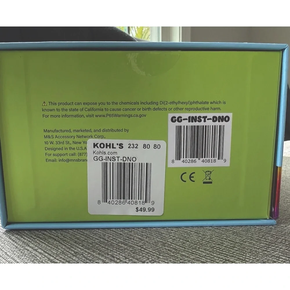 Instaprint Kids Digital Camera HD Dinosaur Case HD 180° Selfie Inkless Printer‎